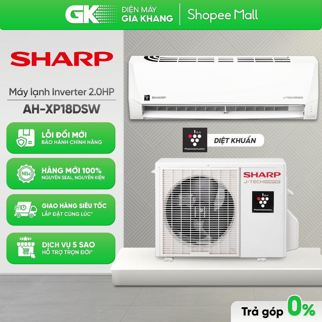 AH-XP18DSW | AH-XP13DSW | AH-XP10DSW Máy Lạnh Sharp Inverter [Freeship HCM]
