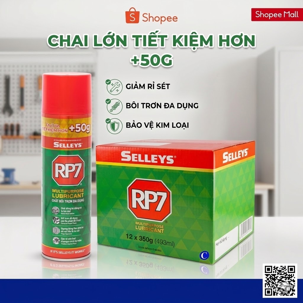 [Chính Hãng] Thùng 12 Chai Xịt RP7 150g, 300g - Chống Rỉ Sét, Bôi Trơn, Dung Tích Lớn, Giá Tốt