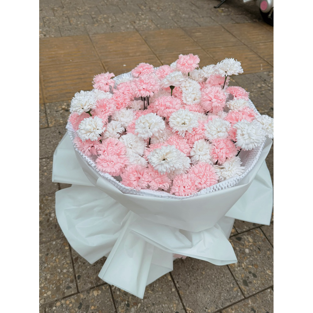 hoa Phăng mix trắng hồng