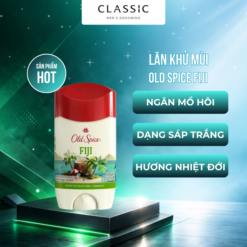 Lăn Khử Mùi Old Spice Fiji Antiperspirant & Deodorant 73g