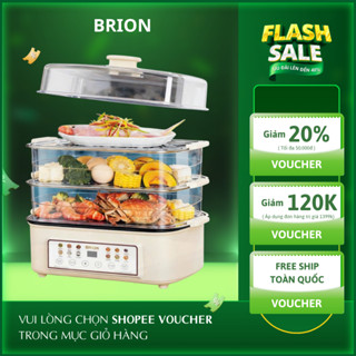 Nồi Lẩu Hấp Điện Đa Năng BRION Dung Tích 28L Bảo Hành Chính Hãng 24 Tháng