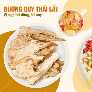 Đương quy thái lát 200g, quy phiến mỏng, khô, thơm, sạch. - Lãn Ông