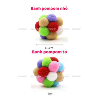 🎾Combo Banh Đồ Chơi Mèo Nhiều Mẫu – Banh Lông, Banh Lục Lạc, Banh Lông Vũ Cho Mèo 🐱
