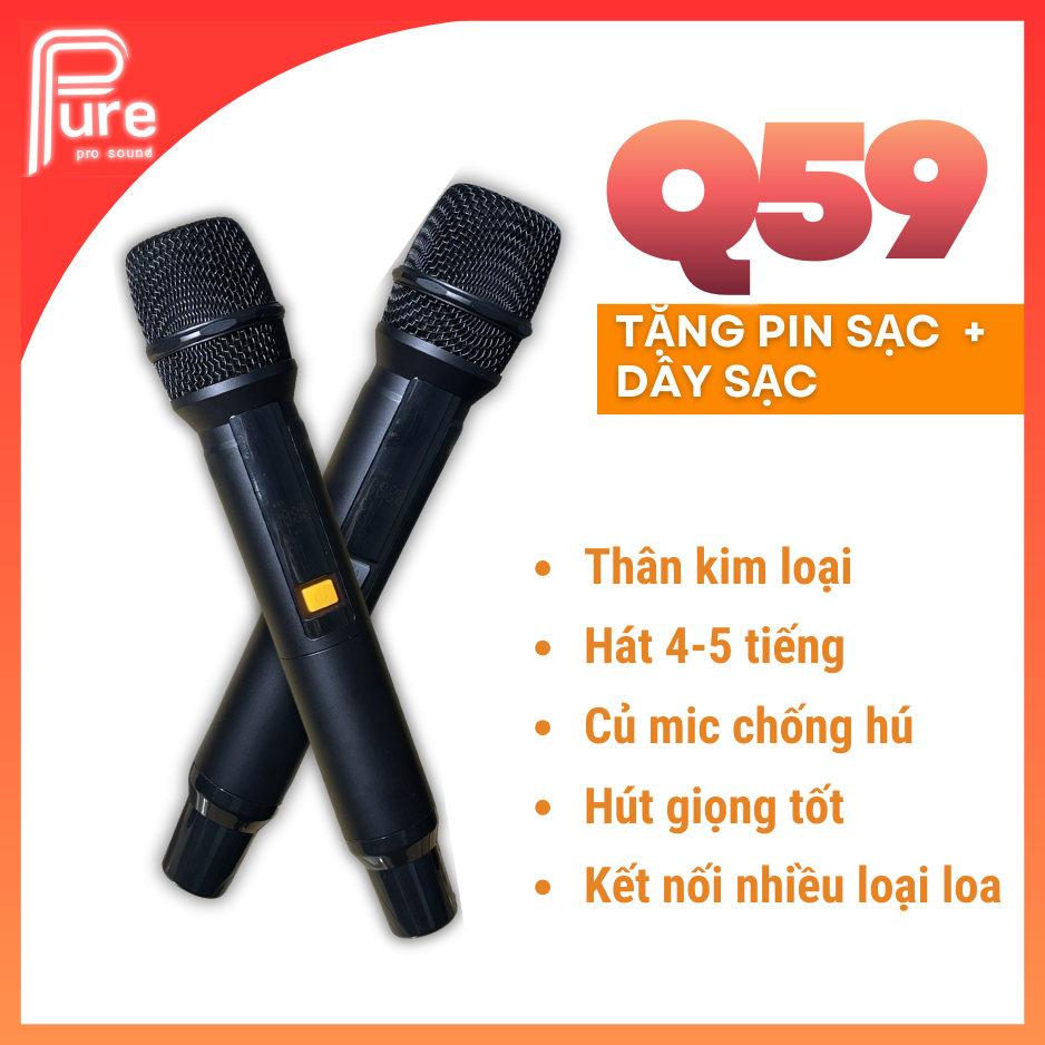 MIC loa kéo Q59 củ K8 Hút giọng tốt, tiếng vang