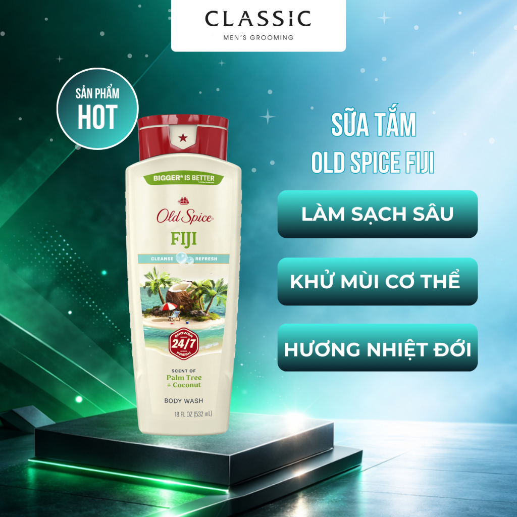 Sữa Tắm Nam Old Spice Fiji 473ml