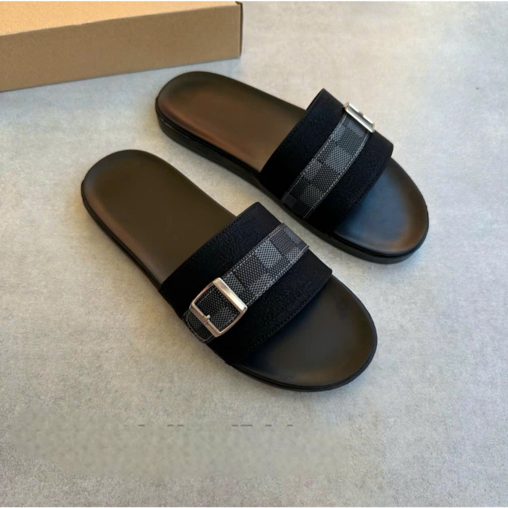 (Dép Giá Rẻ) Dép nam quai ngang icon Dsquared2, Dép lê DSQ chất liệu cao su cao cấp