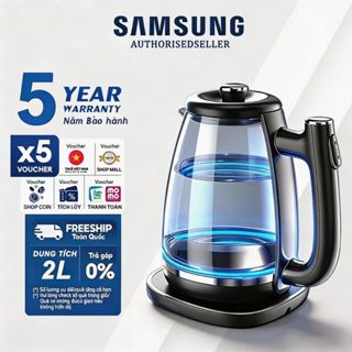 【Bảo hành 5 năm】 - Ấm đun nước điện 2 lít - Công suất 1800W - Theo dõi mực nước trực quan