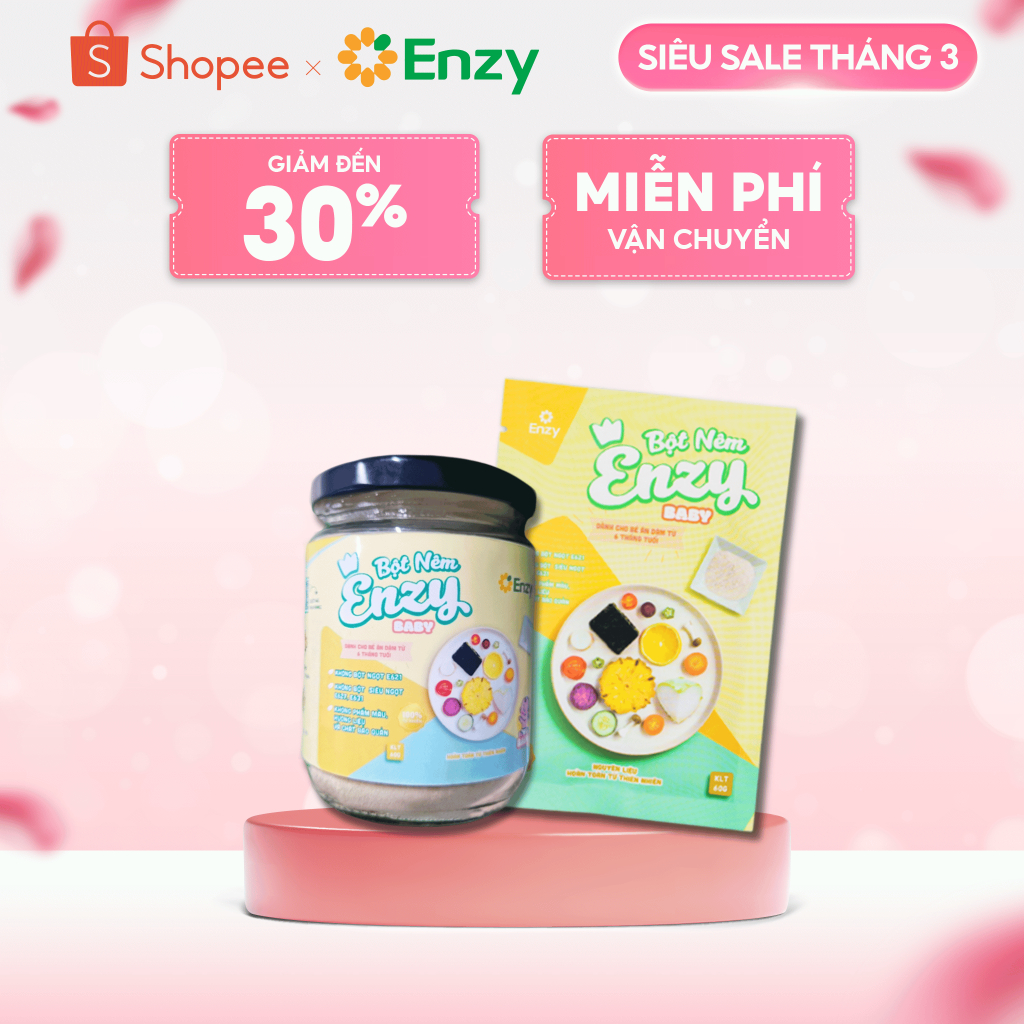 [ĂN DẶM] Bột Nêm Cho Bé Không Bột Ngọt Enzy Food 60g, 110g