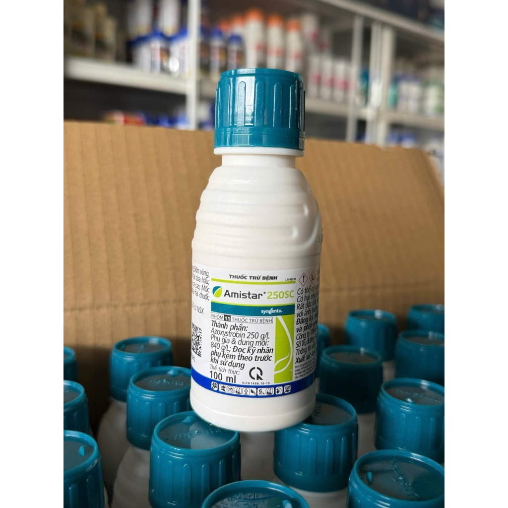 Amistar 250SC Syngenta chai 100ml ngăn ngừa thán thư, đốm nâu, sương mai trên cây