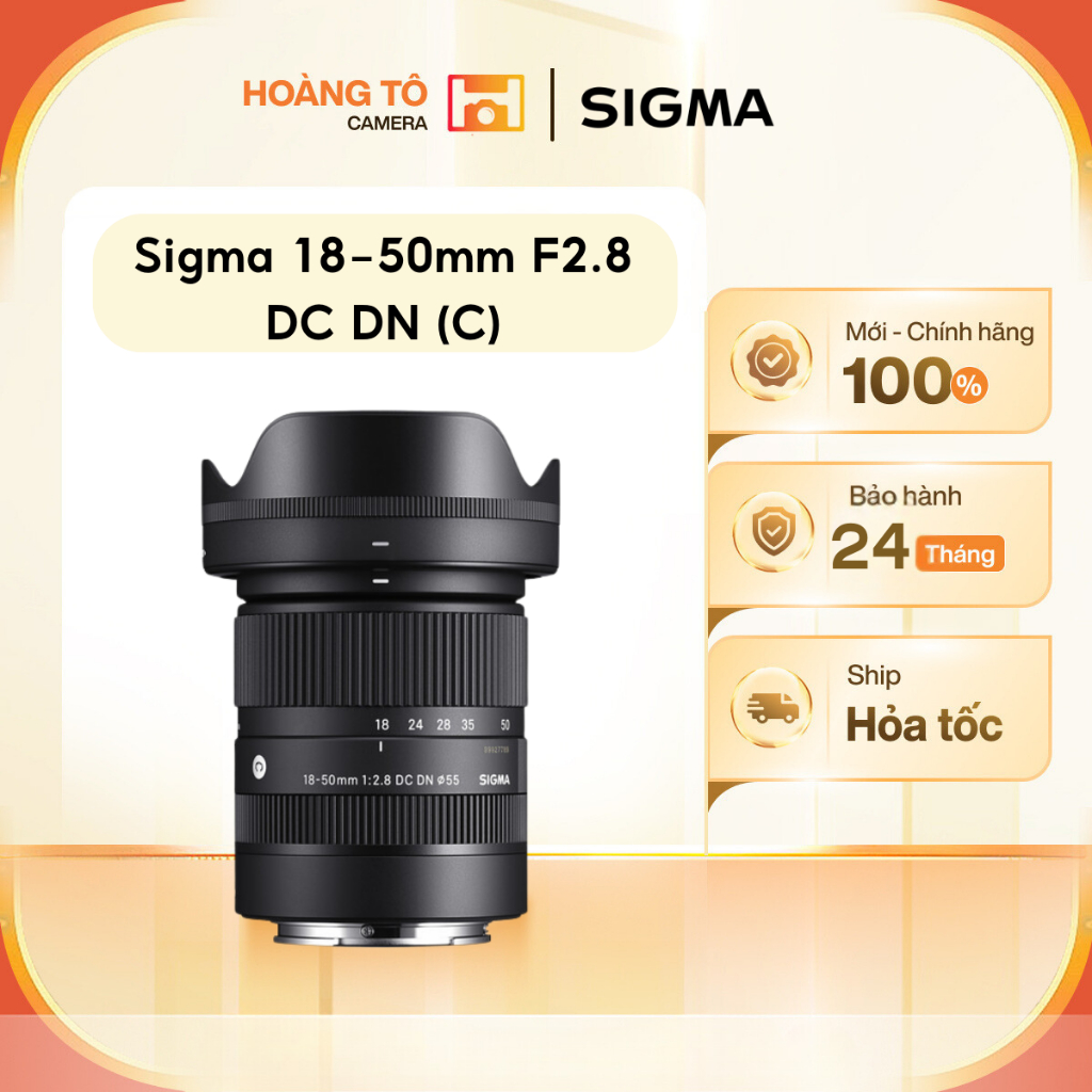 Ống kính Sigma 18-50mm F2.8 DC DN (C) | Mới chính hãng
