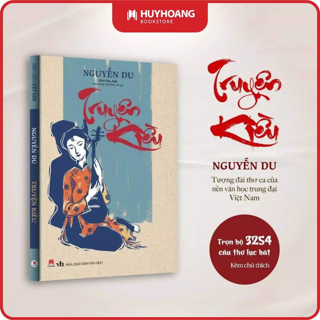 Sách Truyện Kiều của Nguyễn Du, văn học kinh điển Việt Nam, thơ ca Việt Nam, Huy Hoàng Bookstore