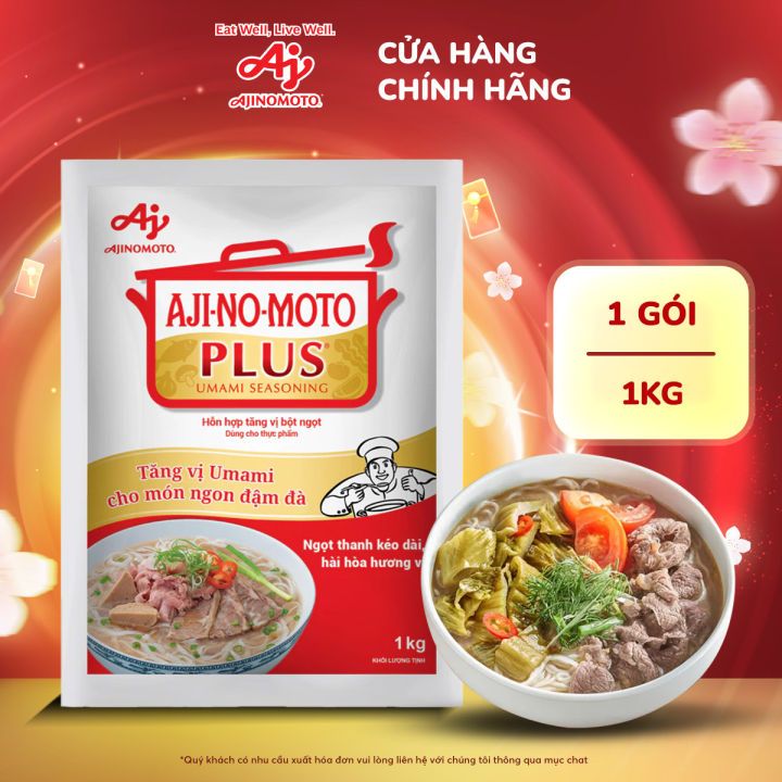 mì chính ajinomoto PLUS siêu ngọt gói 1kg