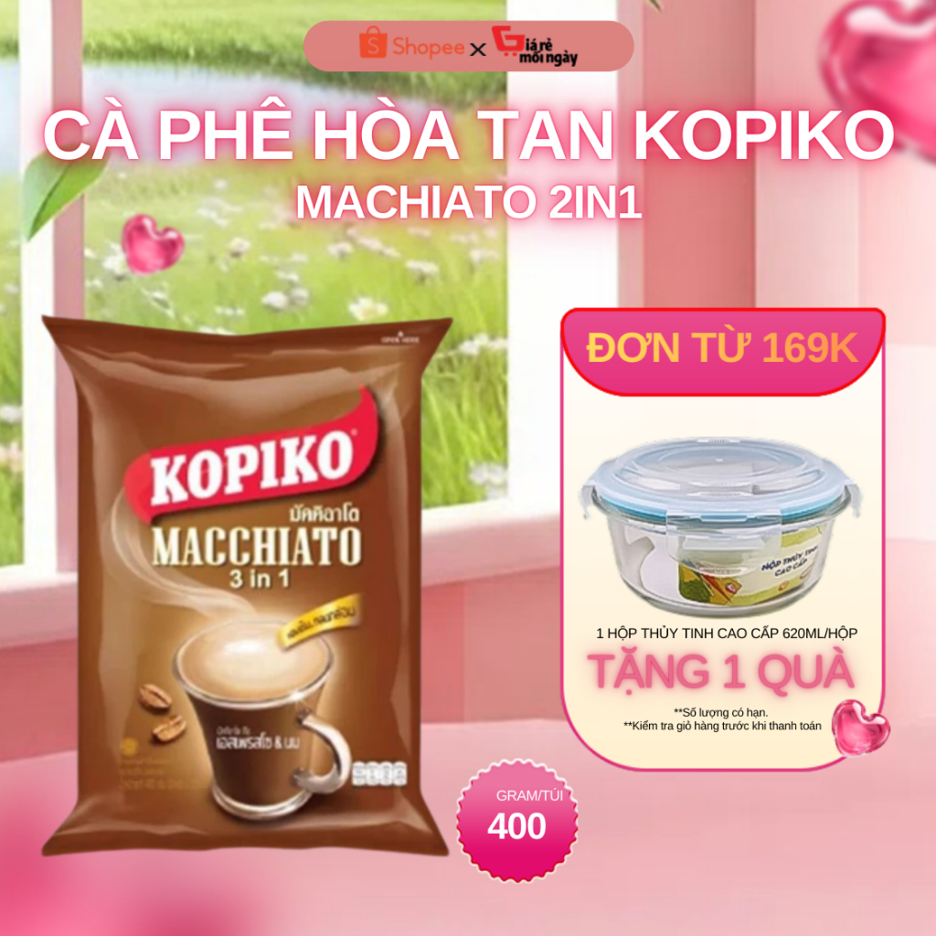 Cà phê hòa tan Kopiko Macchiato Bịch 400g