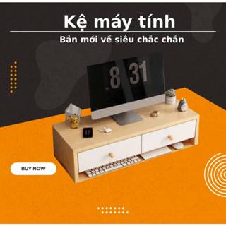 Kệ để màn hình, tivi, sạch sẽ, giúp bạn gọn gàng trong góc làm việc chất gỗ MDF, chất lượng cao