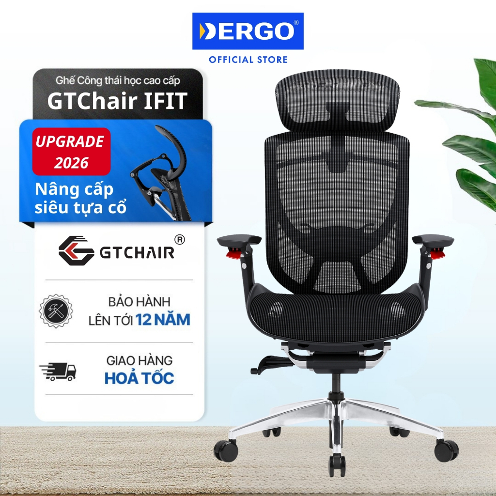 [NÂNG CẤP 2026] Ghế Công Thái Học Ergonomic GTChair IFIT