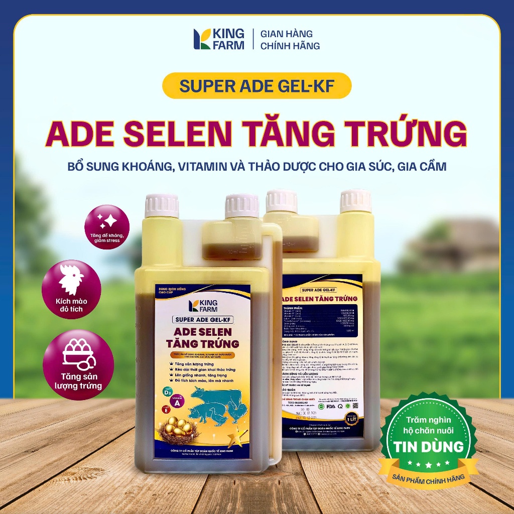 ADE Selen Tăng Trứng cho gia súc gia cầm