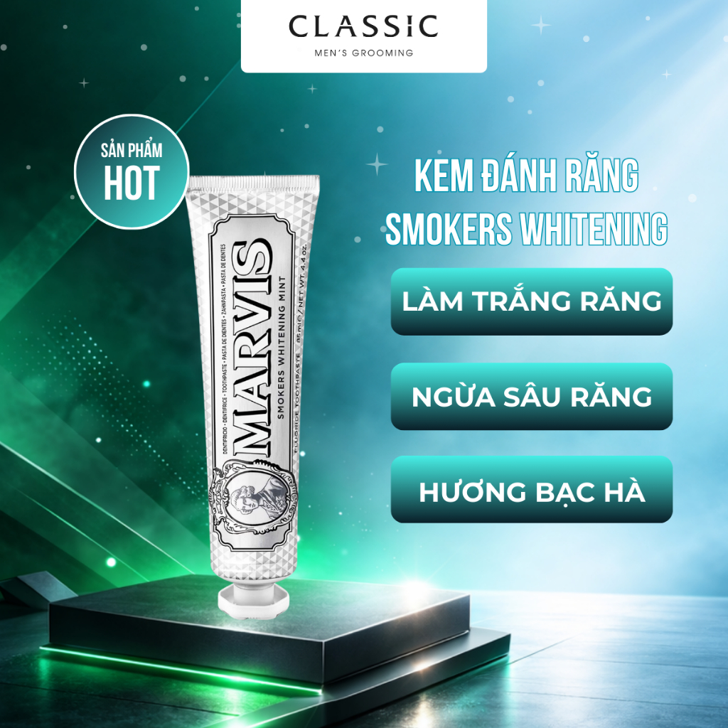 Kem Đánh Răng Marvis Smokers Whitening Mint