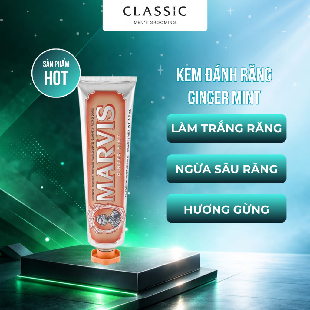 Kem Đánh Răng Marvis Ginger Mint