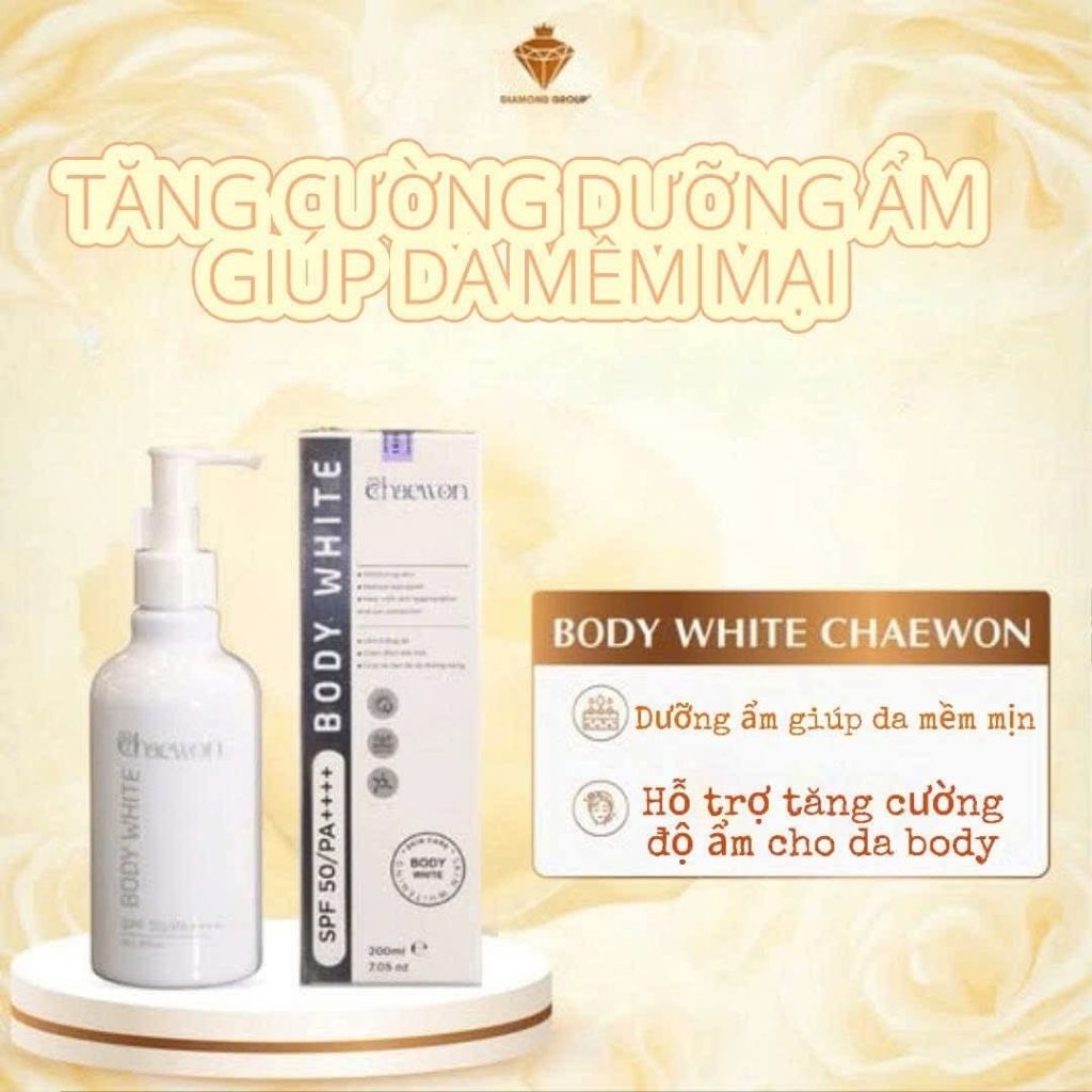 Kem body dưỡng trắng_Chống nắng  chaewon Diamond Luxury