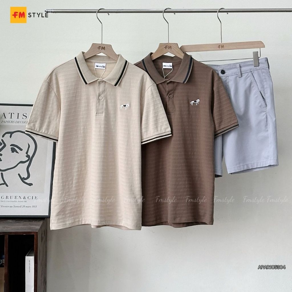 Áo Polo Nam Regular FMSTYLE Thêu Logo Ngựa – Áo Thun Polo Nam Thanh Lịch Chuẩn Form 25110734
