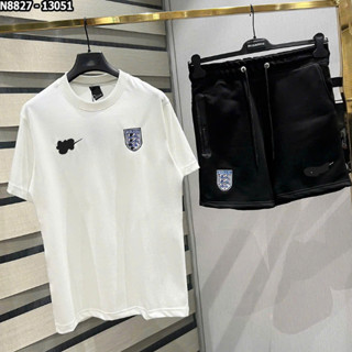 Bộ cộc nam hè trơn thêu logo tam sư đơn giản chất cotton co giãn thoáng mát hottrend