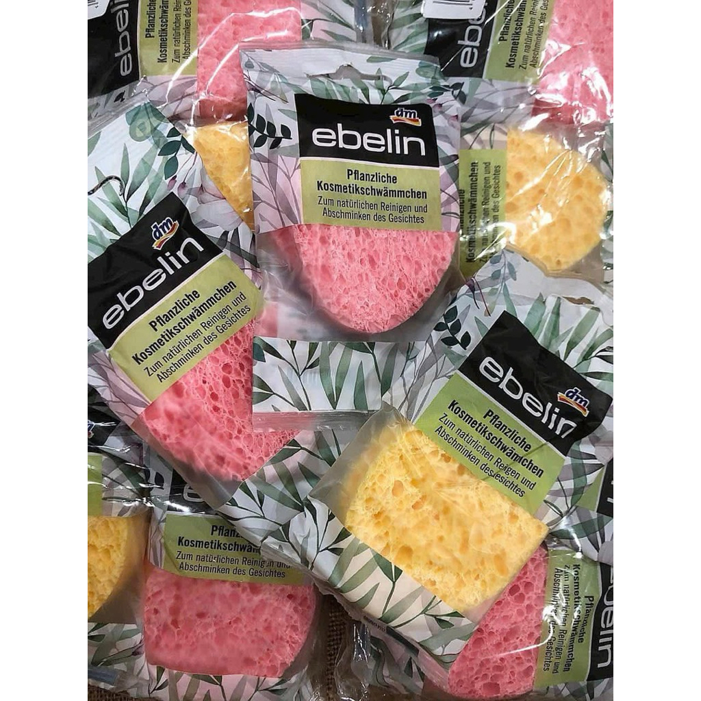 Miếng bọt biển rửa mặt ebelin Đức