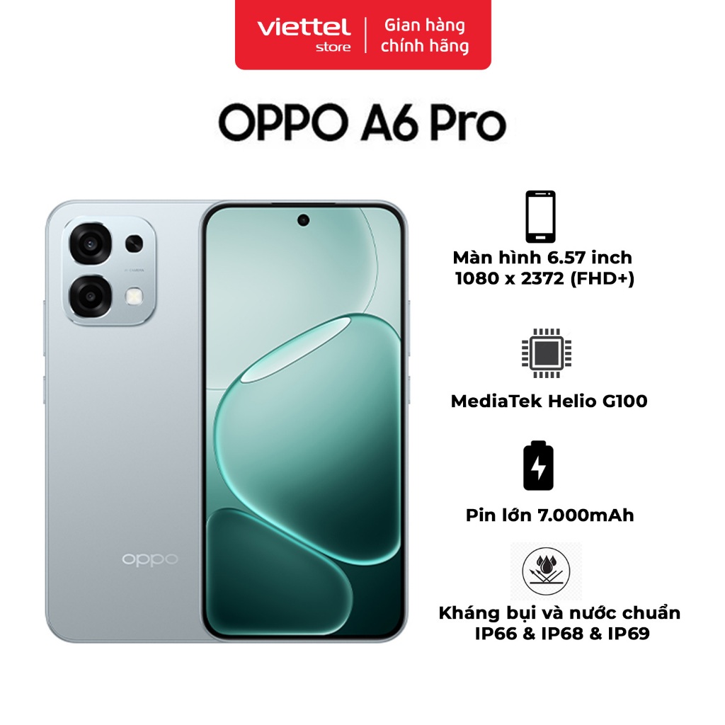Điện thoại OPPO A6 Pro 4G 8GB + 128GB | Nhân Bản Ứng Dụng | AI Camera | BigBuy360 - bigbuy360.vn