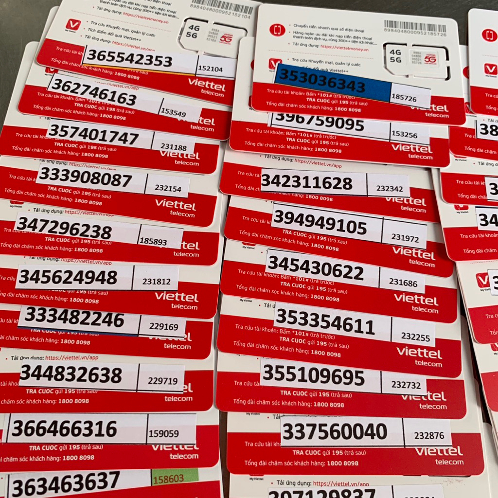 (MTV1)Sim Viettel trả trước,sim Viettel giá rẻ,sim đăng ký chính chủ