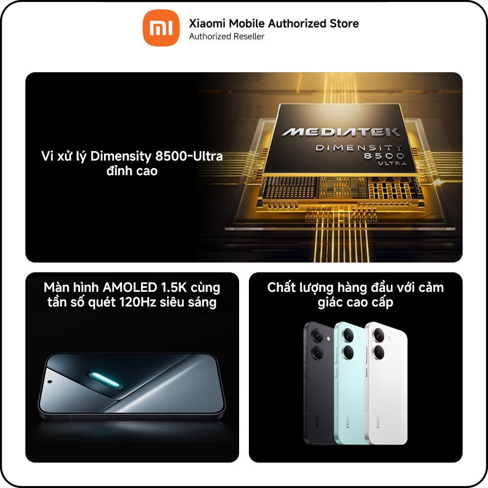 [Livestream] (Pre-Order) Điện thoại POCO X8 Pro 5G (8+256GB| 8+512GB| 12+512GB) | Màn 6.59" 1,5K | D8500U | BigBuy360 - bigbuy360.vn