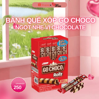 Bánh Ốc Quế Go Choco Rollz 250G