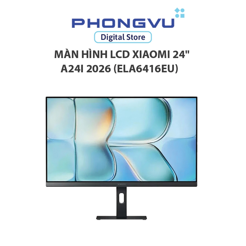 Màn hình LCD Xiaomi 24" A24i 2026 (ELA6416EU) (1920 × 1080/ IPS/ 144Hz/ 6ms) (đen) - Bảo hành 36 thá