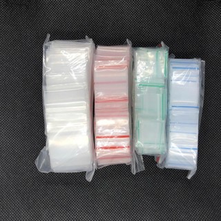 Gói 100c túi zip mini đựng trang sức, linh kiện nhỏ gọn, dày dặn winmart