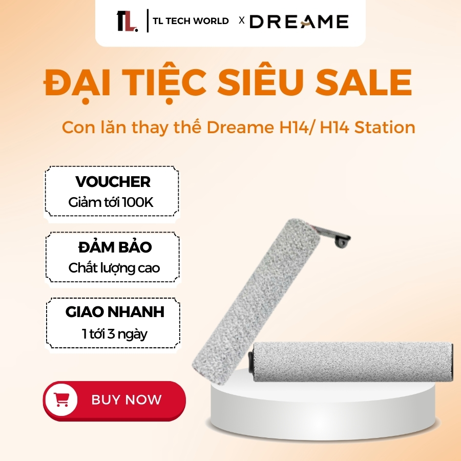 Hộp con lăn Dreame H14/H14 Station - Mặt hàng cao cấp, chất lượng - Chính hãng 100% - TL Tech World