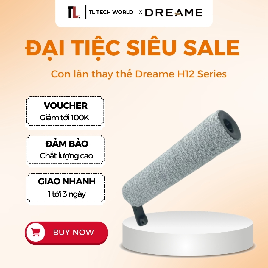 Hộp con lăn Dreame H12 / H12 Plus / H12S / M12 / M12 Pro - Chính Hãng 100% - TL Tech World