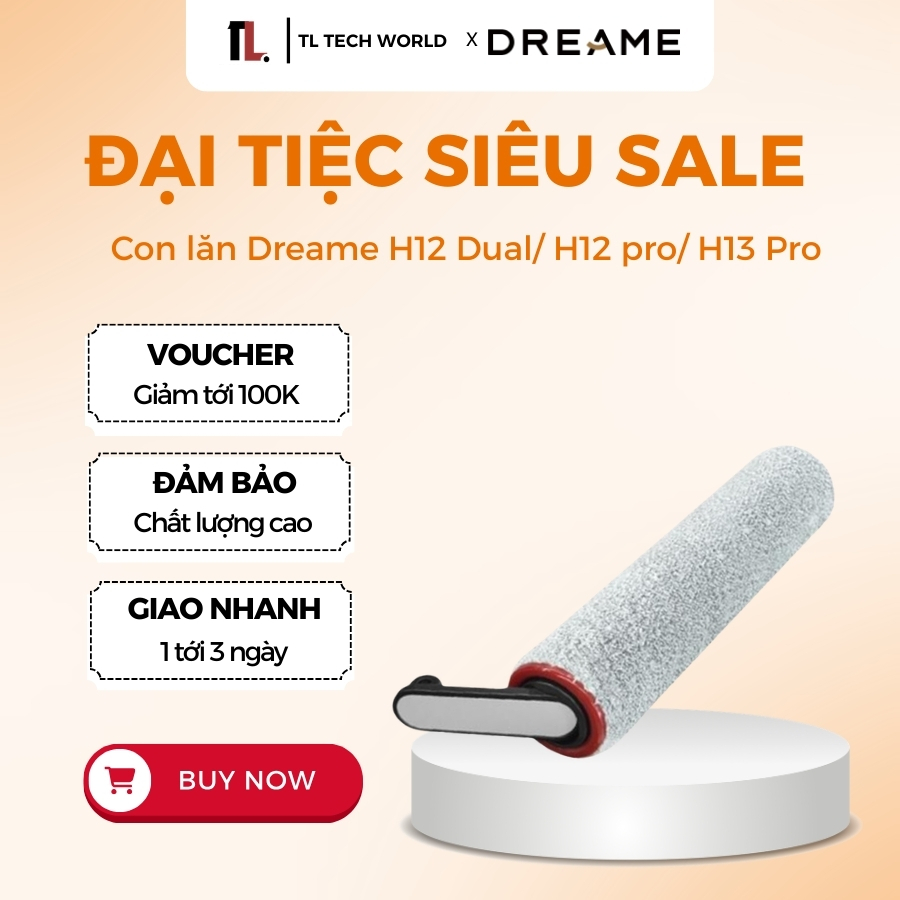 Hộp con lăn Dreame H12 Dual/ H12 Pro/ H13 Pro - Hàng Chất Lượng, Chính Hãng 100% - TL Tech World