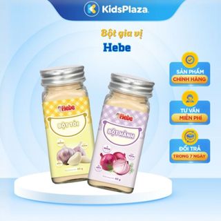 Bột gia vị ăn dặm cho bé Hebe 60g 6M+, bột tỏi, bột hành - Kidsplaza
