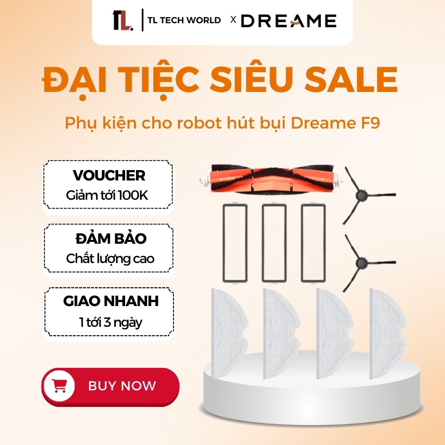 Phụ Kiện Dreame F9/Z10 Thay Thế Cho Robot - Hàng Cao Cấp - Chất Lượng Tốt 100% - TL Tech World