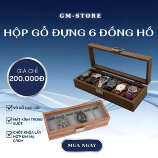 Hộp đựng đồng hồ vỏ gỗ cao cấp có khoá thiết kế tinh tế nhỏ gọn