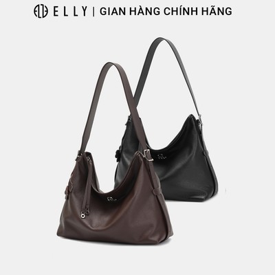Túi xách nữ da thật ELLY ET221 túi đeo chéo đeo vai cao cấp công sở thanh lịch