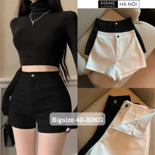 Quần Đùi Nữ Cạp Cao Bigsize Chất Umi, Co Giãn 4 Chiều Tôn Dáng Trẻ Trung, Nhiều Màu Dễ Phối