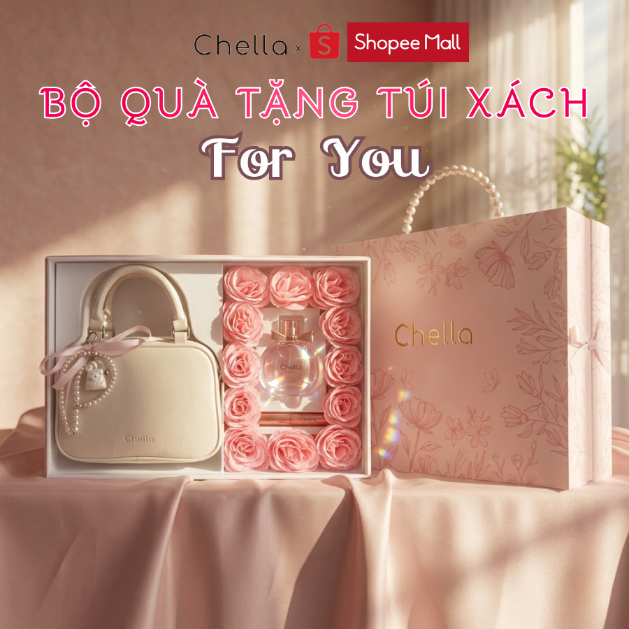 Bộ Quà Tặng Túi Xách CHELLA "For You" 2026- Quà tặng cho phái nữ - Quà tặng ý nghĩa cho nữ - Quà sinh nhật