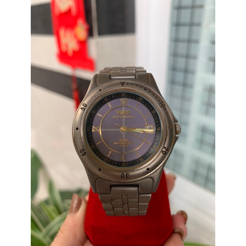 Đồng hồ nam SOLAR TITANIUM CHARLES VOGELE