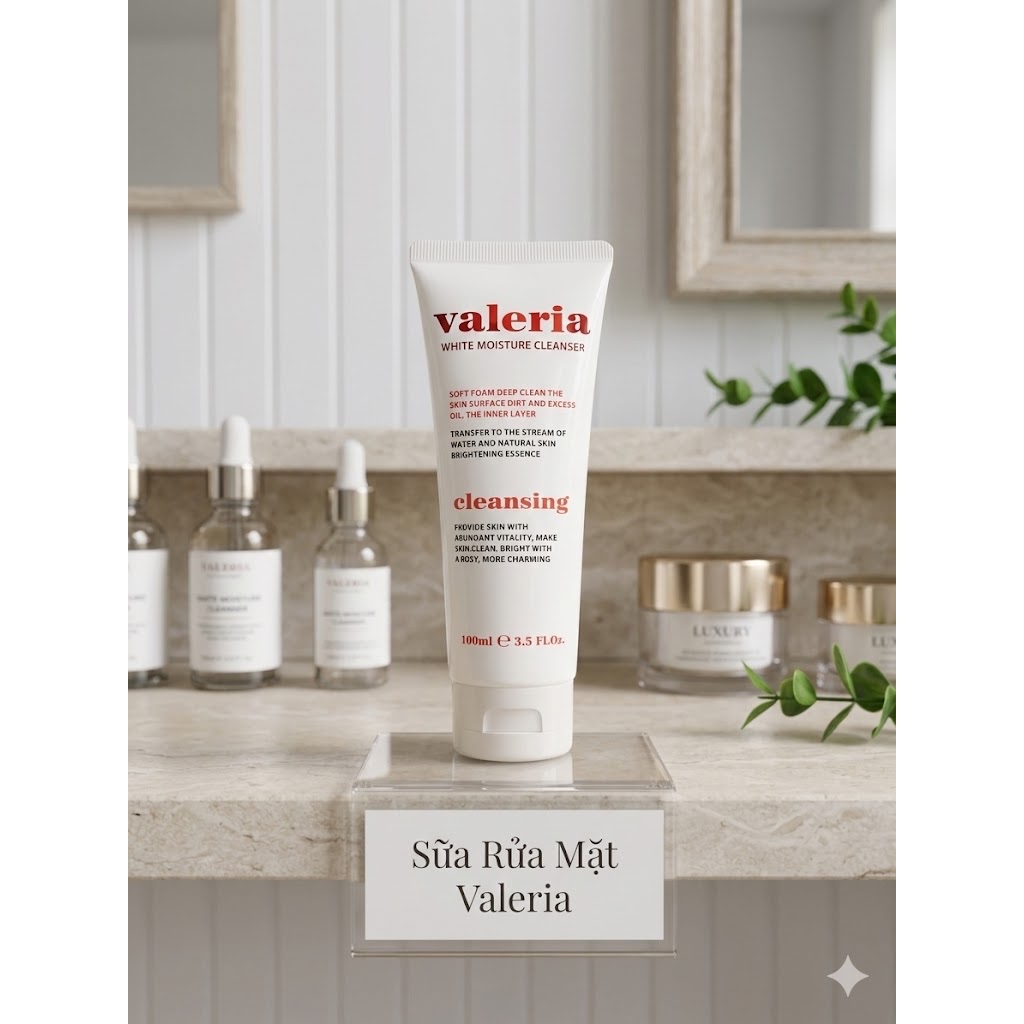 Sữa Rưa Mặt Valeria [Chính Hãng] Của Pháp Sạch Da Giảm Nhờn Mịn Da