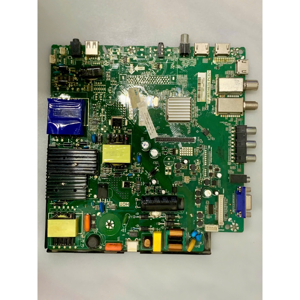 Bo main boar mạch linh kiện tivi tv Asanzo 50E890 nguồn, xử lý chung chính chủ khiển