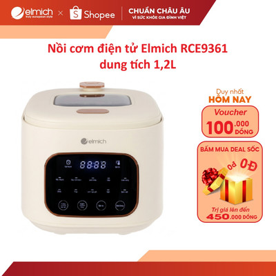 Nồi cơm điện tử Ceramic Elmich RCE9361 dung tích 1,2L
