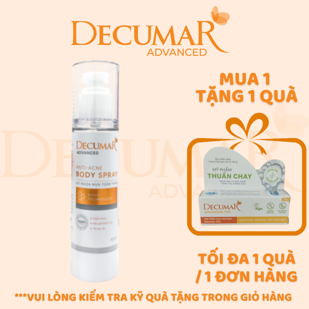 Xịt mụn toàn thân Decumar Advanced 100ml