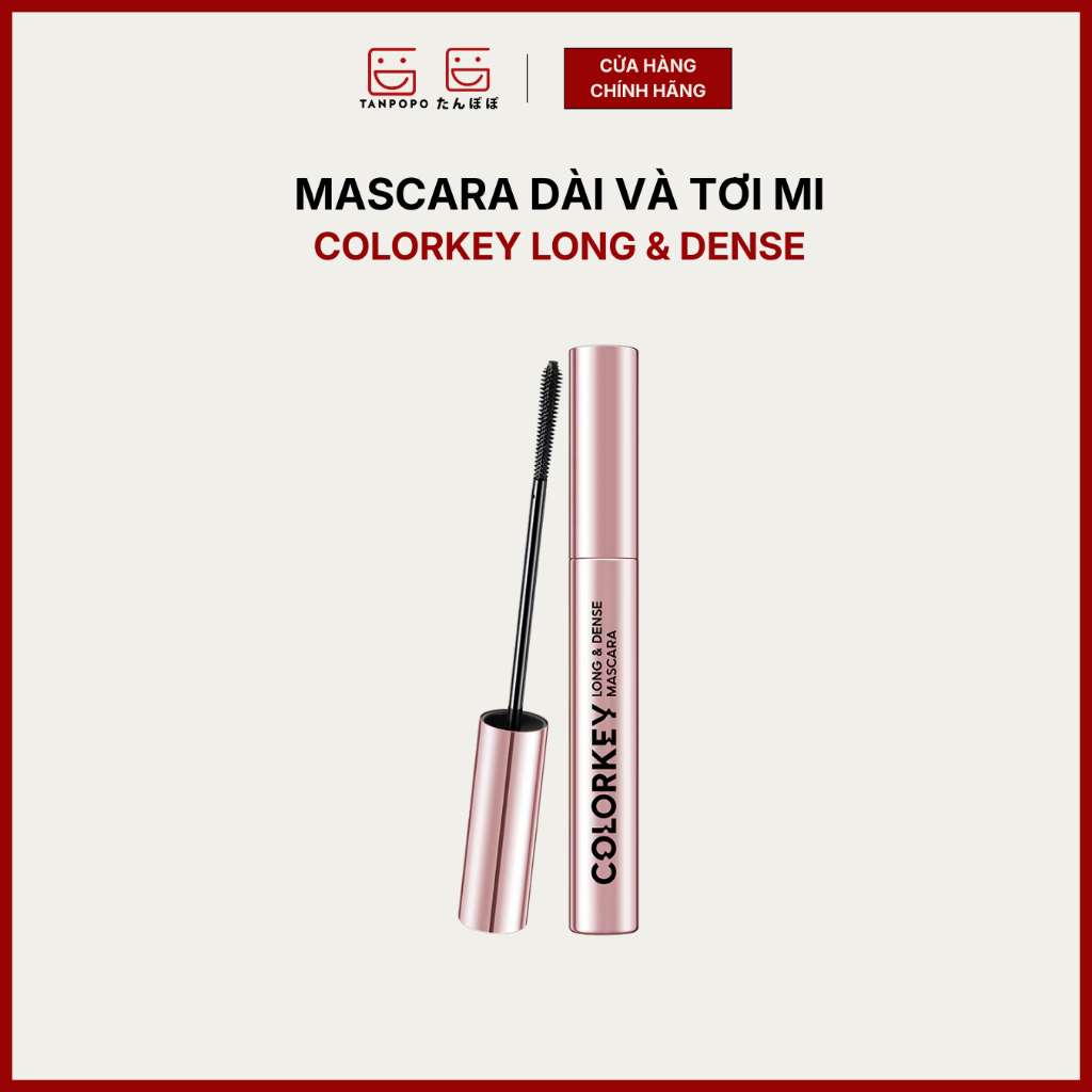 Mascara Colorkey Hỗ Trợ Giúp Mi Dài Và Tơi Long & Dense Mascara 4.5g