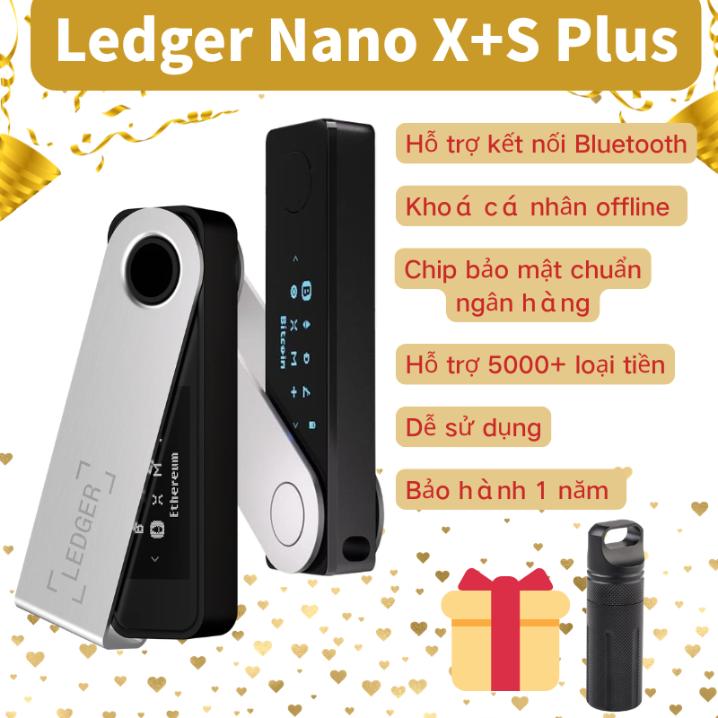 Ví lạnh Ledger Nano X Ledger Nano S Plus Chính Hãng Pháp Bảo mật tài sản số Chống hacker