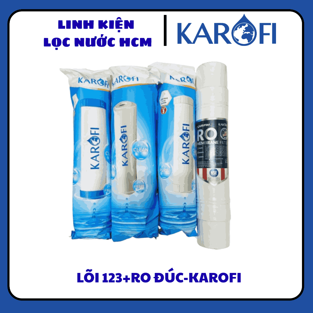 ComBo 123 DUO Karofi + Màng RO Mỹ Karofi - Chính Hãng
