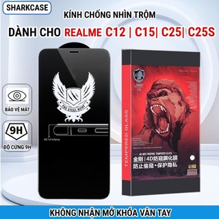 Kính cường lực Realme C12 / C15 / C25 / C25S chống nhìn trộm full màn miếng dán bảo vệ màn hình đt